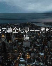 独到财经内幕全纪录——黑料社流量密码