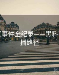 高清网红事件全纪录——黑料不打烊传播路径