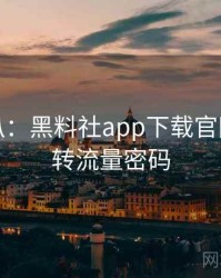 独家深扒：黑料社app下载官网热度反转流量密码